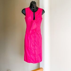 Nanette Lepore sz 2 pink cotton stretch cute dress